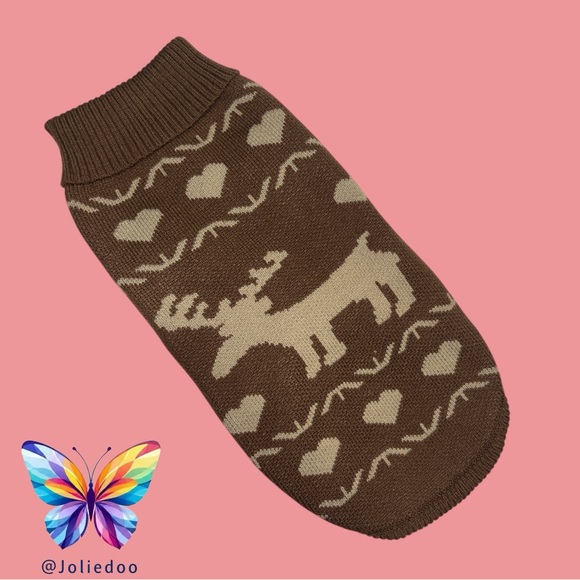 Nobby Other - NWOT Nobby Brown Reindeer Pattern Small Dog Sweater